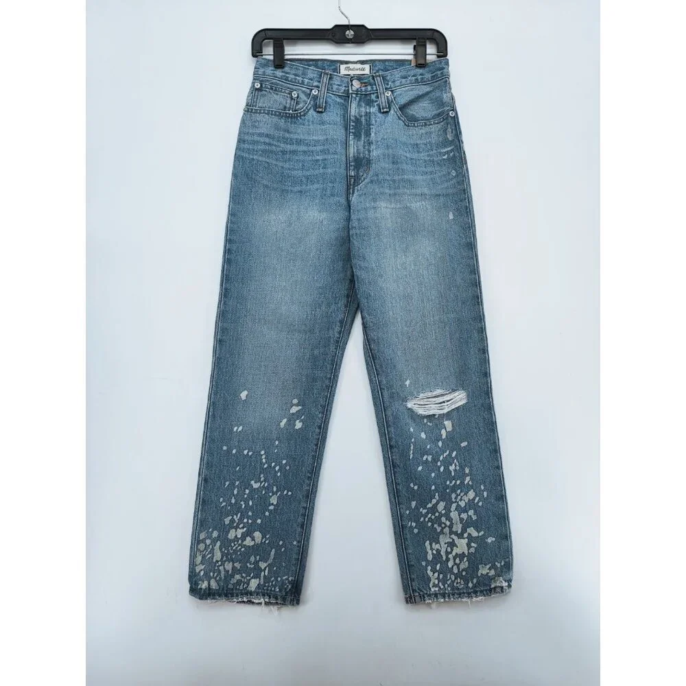 Madewell The Dadjean Light Blue High Rise Denim Jeans Size 24